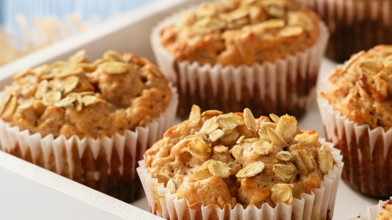 High-fiber Oat & Banana Muffin