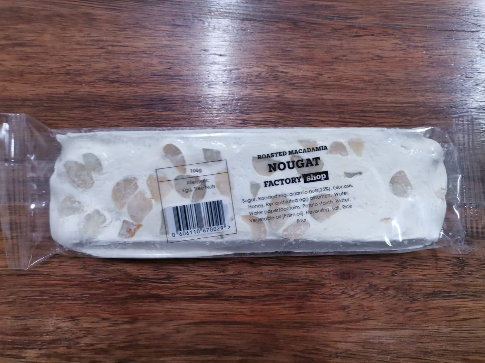 Nougat Roasted Macadamia – Factory Reject Nougat 100g roughly