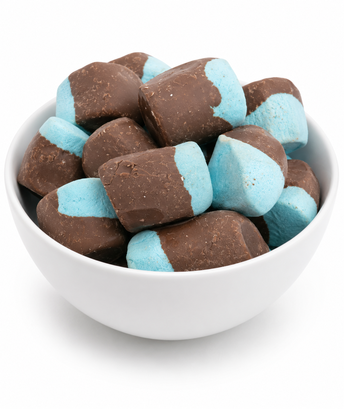 Chocolate Dipped Blue Marshmallows